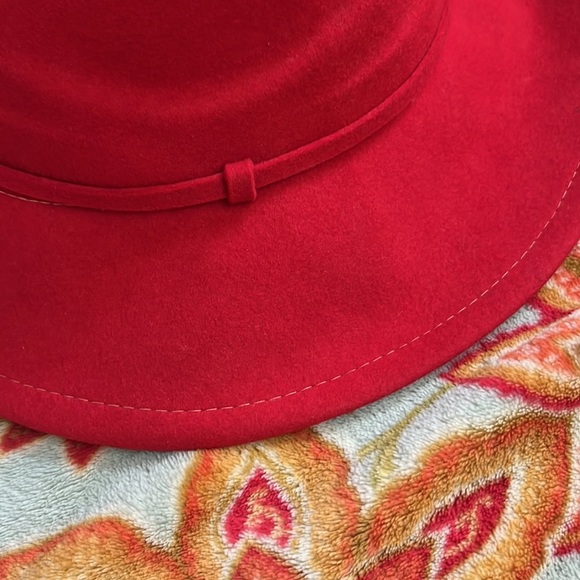 Vintage red wool hat